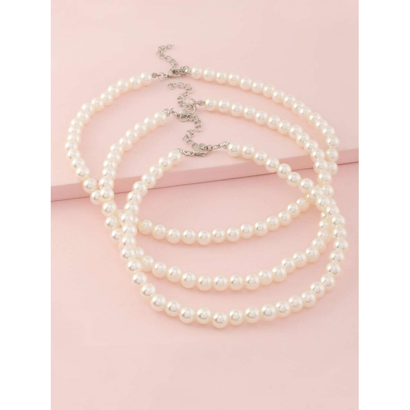 Jewelry Making Kits For Girls - 3-teiliges Set für Mädchen, weiße Perlenkette,