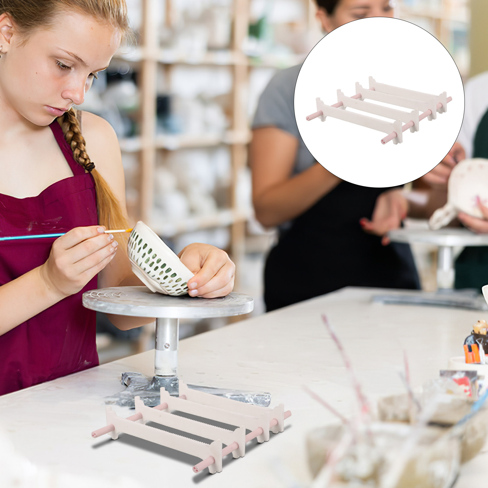Jewelry Making Place - Keramik-Brennhalter aus Aluminiumoxid zum Aufhängen, Brennhalterung