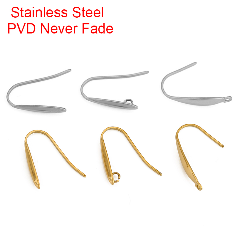 Jewelry Making Supplies - 10 Stück nie verblassende Edelstahl-Ohrringhaken, Drahtherstellung,