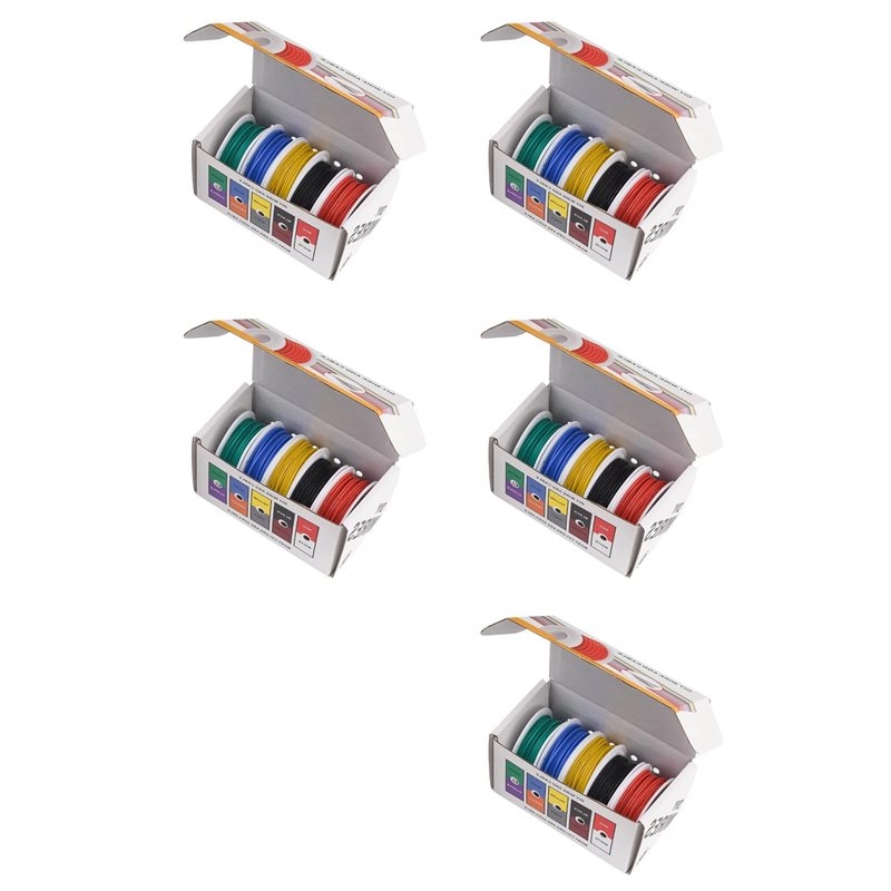 Wire 22 Gauge Copper - ABHI-25X 22AWG Elektrokabel, flexible Silikonkabel, 22