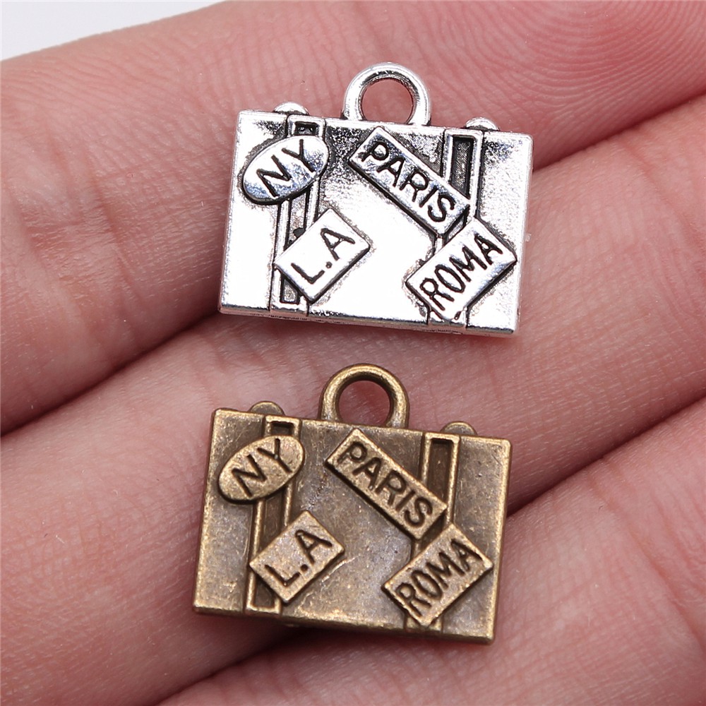 Jewelry Making York - WYSIWYG 5 stücke 15x16mm Charme Reisetaschen