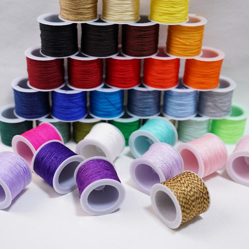 Knotting Cord Silk - Neue 50M 0,8mm Handwerk Nylonschnur Für