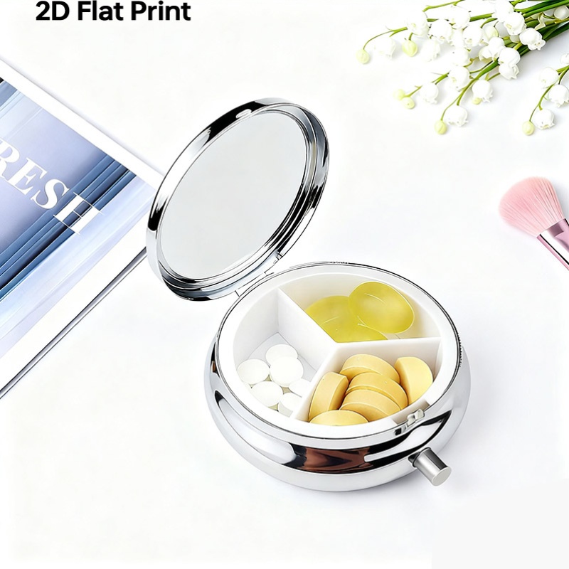 Eine bedruckte Pillendose mit  – Jewelry Making Place Bewertung und Preis