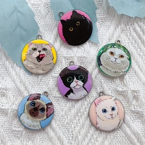 10 Stück Cartoon-Tier-Katzen-E – Jewelry Making Supplies Bewertung und Preis
