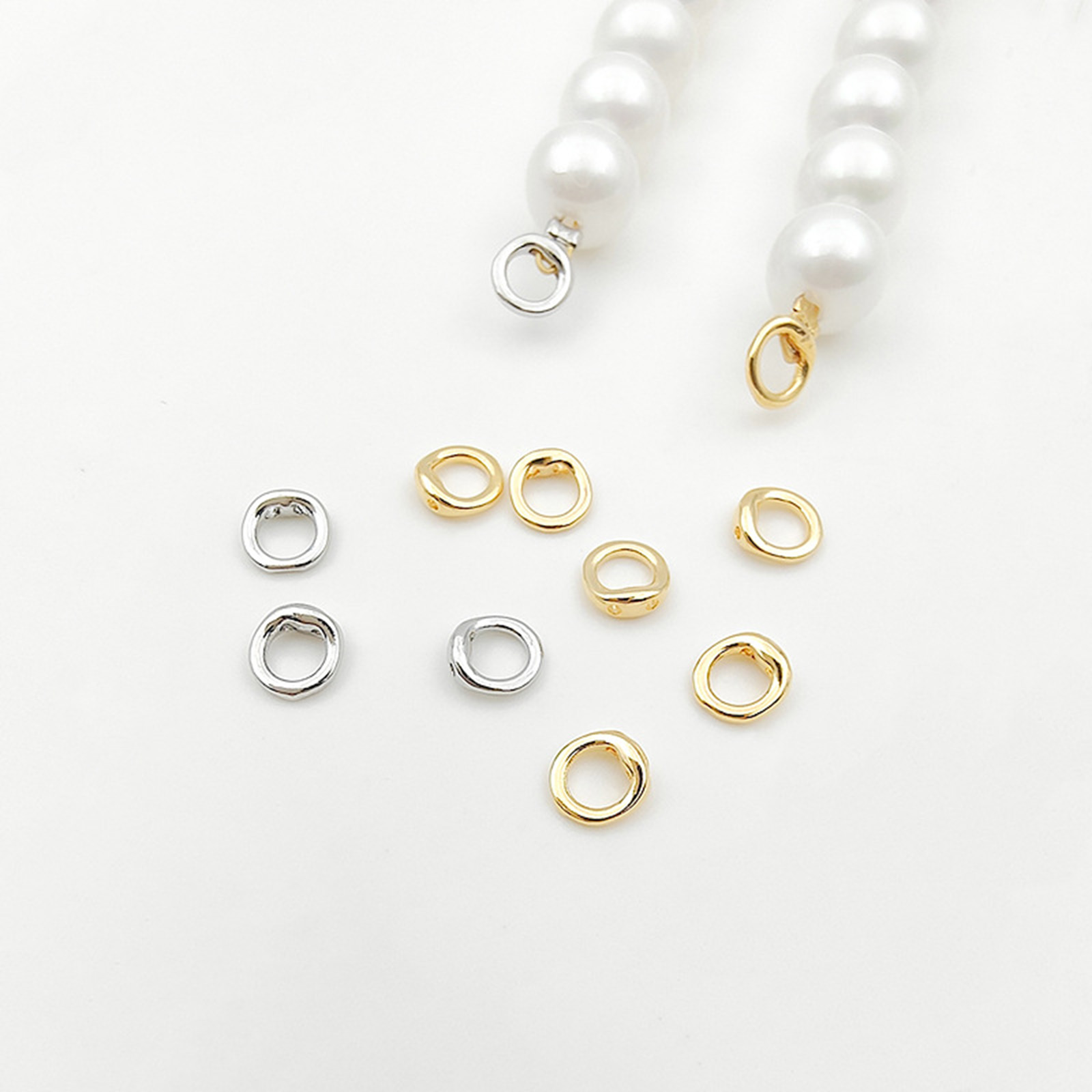 10 Stück Messing-Endperlenspit – Jewelry Making Hoops Bewertung und Preis