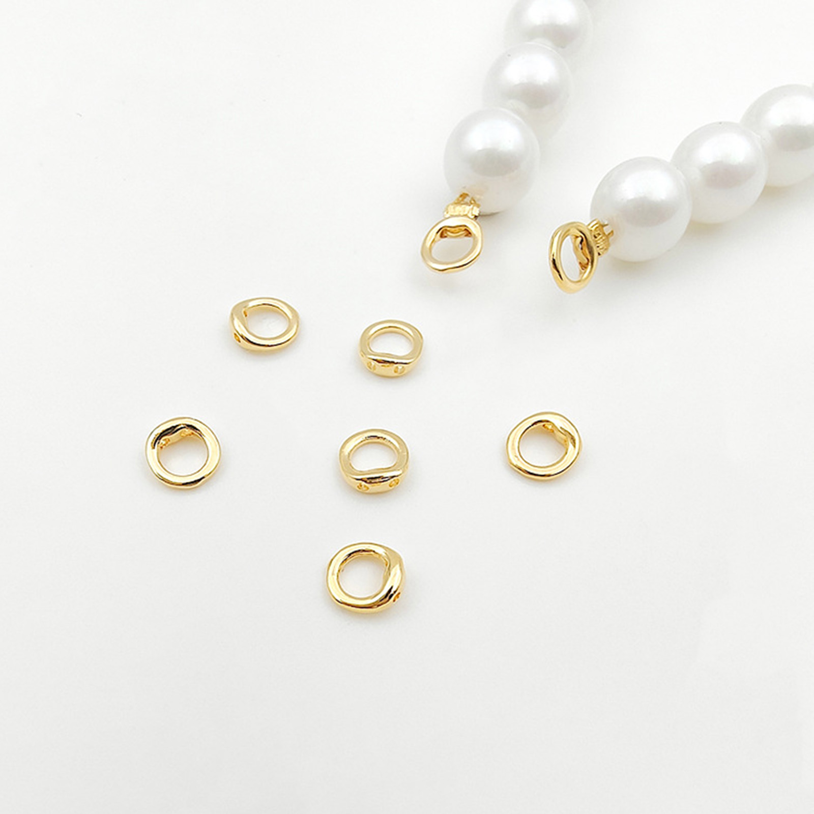 10 Stück Messing-Endperlenspit – Jewelry Making Hoops Bewertung und Preis