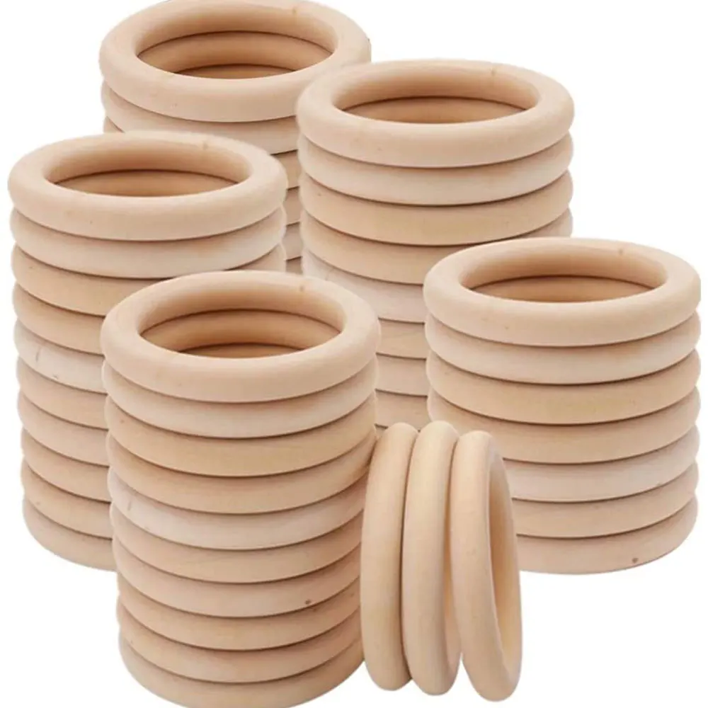 Unbehandelte Massivholzringe 1 – Jewelry Making Hoops Bewertung und Preis