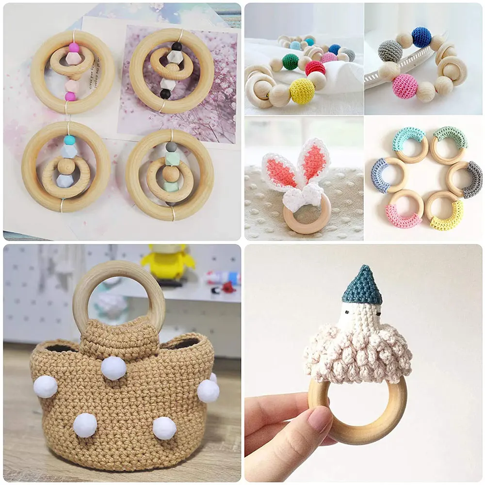Unbehandelte Massivholzringe 1 – Jewelry Making Hoops Bewertung und Preis
