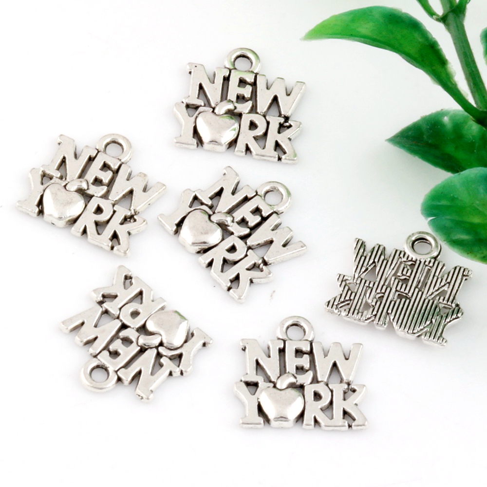 30 Stück Legierung „New York“  – Jewelry Making York Bewertung und Preis