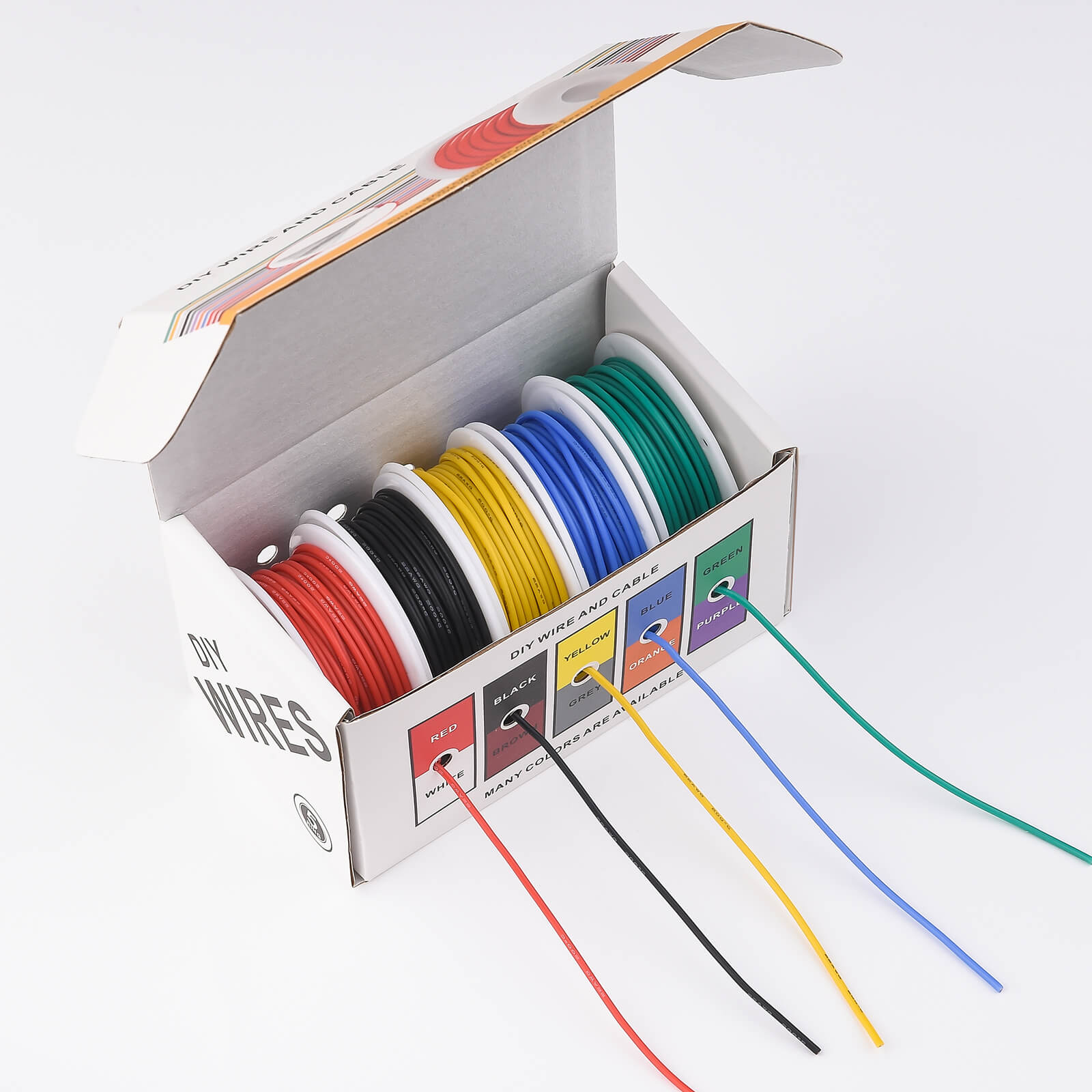 22 AWG Silikonkabel-Set, 5 Far – Wire 22 Gauge Copper Bewertung und Preis