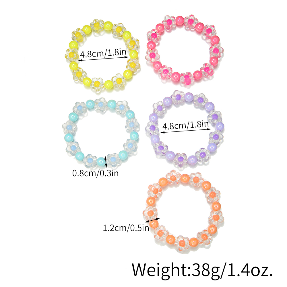 5 teile/satz bunte Perlen Blum – Jewelry Making Kits For Girls Bewertung und Preis