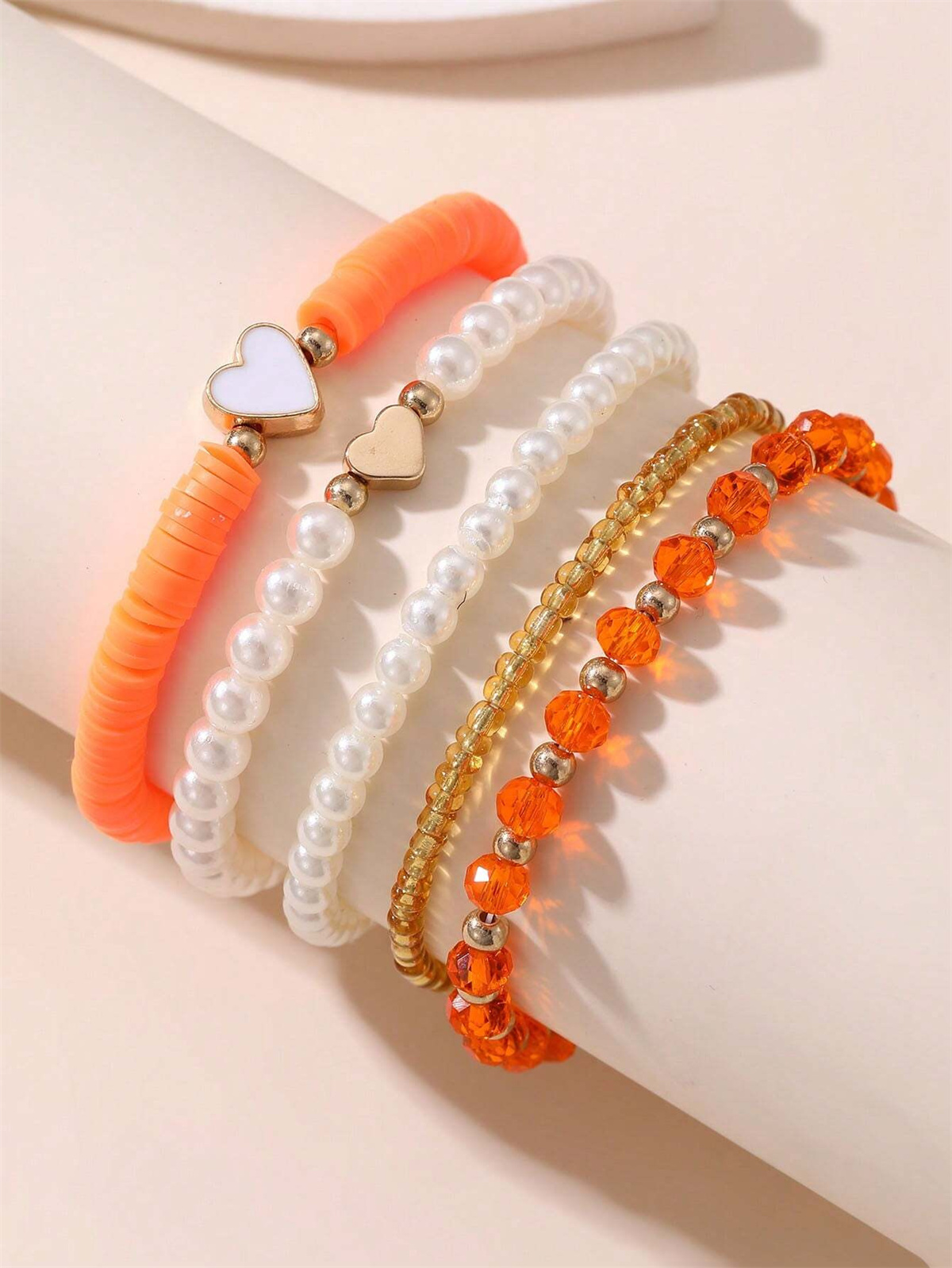 5-teiliges rosa Herz-Kinderarm – Jewelry Making Kits For Girls Bewertung und Preis